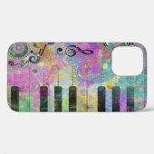 Koel Waterverven Spletters kleurrijke piano Case-Mate iPhone Case (Achterkant (horizontaal))