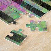 Koel Waterverven Spletters kleurrijke piano Legpuzzel (Zijkant)