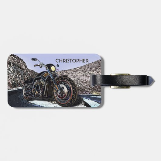 Koel  wegwerpmotor bagagelabel (Achterkant horizontaal)