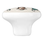 Koel, Western kruisen Keramische Knop (Zijkant)