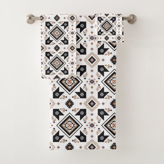Koel Western tegelpatroon Bad Handdoek (Insitu)