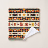 Koel Western tegelpatroon Bad Handdoek (Wasdoekje)