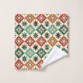 Koel Western tegelpatroon Bad Handdoek (Wasdoekje)