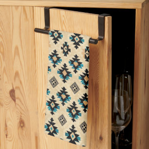 Koel Western tegelpatroon Theedoek