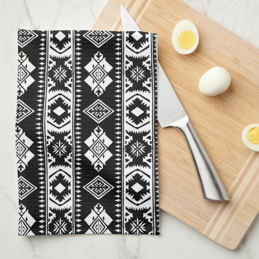 Koel Western tegelpatroon Theedoek (Quarter Fold)