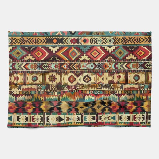 Koel Western tegelpatroon Theedoek (Horizontaal)