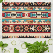 Koel Western tegelpatroon Theedoek (Gevouwen)