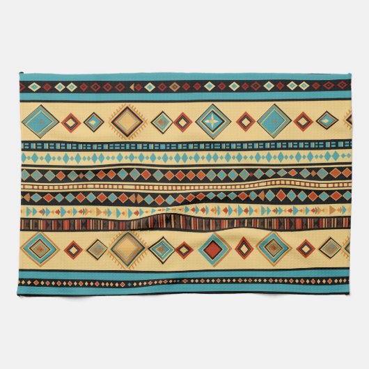 Koel Western tegelpatroon Theedoek (Horizontaal)