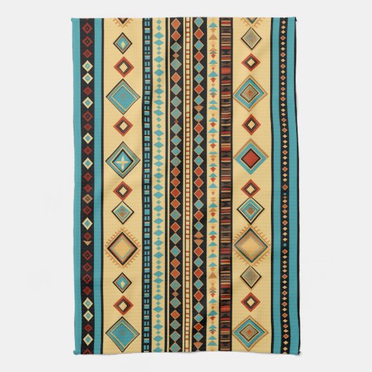 Koel Western tegelpatroon Theedoek (Verticaal)