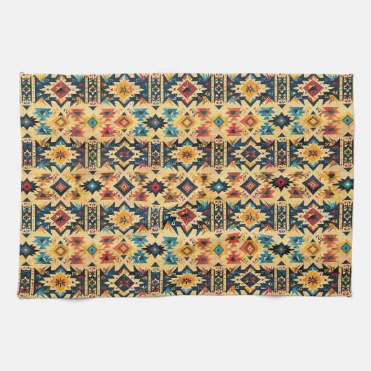 Koel Western tegelpatroon Theedoek (Horizontaal)