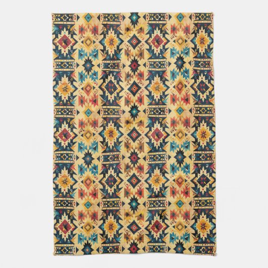 Koel Western tegelpatroon Theedoek (Verticaal)