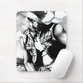 Koel Westerne Cowboy Masculine Art Modern Muismat (Met muis)
