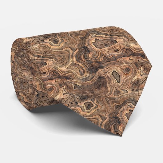 Koel westers houten tegelpatroon stropdas (Opgerold)