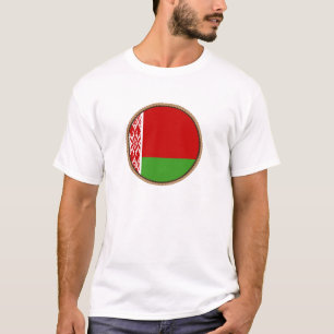 Koel Wit-Russisch vlaggenzegel T-shirt