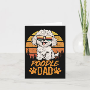  koel wit Speelgoed poedel papa vaders dag voor Kaart
