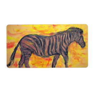 Koel Zebra Etiket