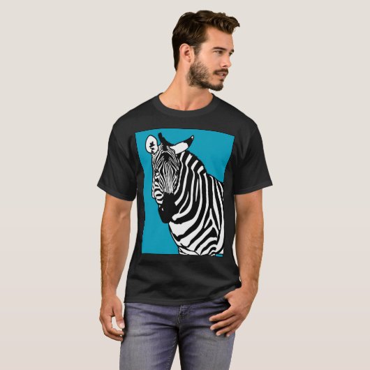 Koel Zebra T-shirt (Voorkant volledig)