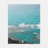 Koel Zee Fleece Deken (Voorkant)
