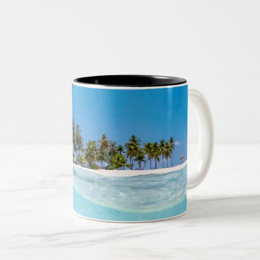 Koel Zee Tweekleurige Koffiemok (Voorkant rechts)