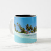 Koel Zee Tweekleurige Koffiemok (Voorkant links)