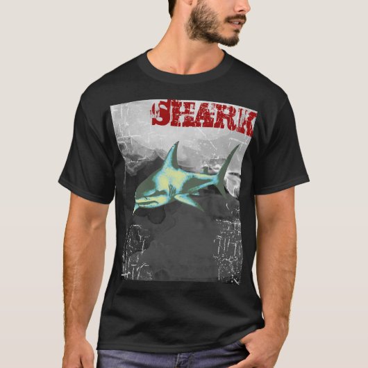 Koel Zee Wild Dangerous Shark Fish T-shirt (Voorkant)
