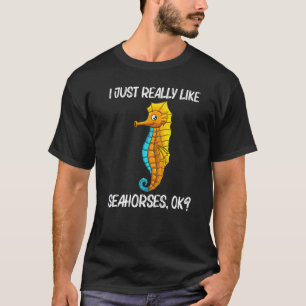 Koel zeepaardje voor vrouwen in de Zee van de ocea T-shirt