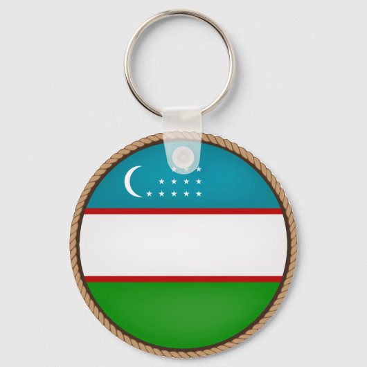 Koel zegel van Oezbekistan Sleutelhanger (Voorkant)