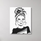 Koel zelfvertrouwen canvas afdruk (Voorkant)