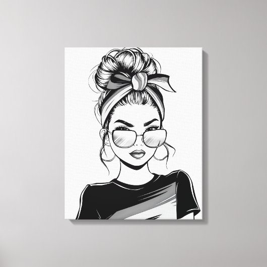 Koel zelfvertrouwen canvas afdruk (Voorkant)