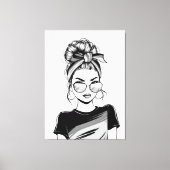 Koel zelfvertrouwen canvas afdruk (Voorkant)