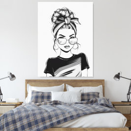 Koel zelfvertrouwen canvas afdruk