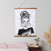 Koel zelfvertrouwen hangend wandkleed (Slaapkamer)