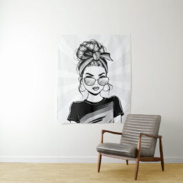 Koel zelfvertrouwen wandkleed