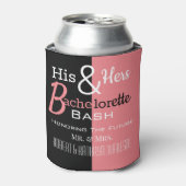 Koel Zijne & Hers Combo Bachelor/ette Persoonlijk Blikjeskoeler (Blikje Voorkant)