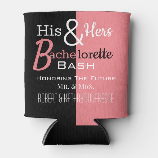 Koel Zijne & Hers Combo Bachelor/ette Persoonlijk Blikjeskoeler (Voorkant)
