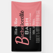 Koel Zijne & Hers Combo Bachelor/ette Persoonlijk Spandoek (Verticaal)