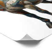 Koel Zilver ABSTRACTE KUNST Design Poster (Hoek)