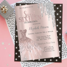 Koel zilver glitter druppels, jurk rose goud zoete