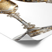 Koel Zilver PROOST OP GOEDE GEZONDHEID Poster (Hoek)