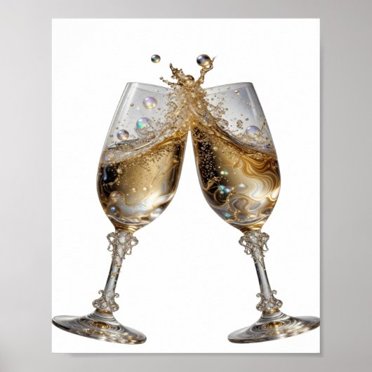 Koel Zilver PROOST OP GOEDE GEZONDHEID Poster (Voorkant)