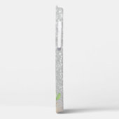 Koel zilveren glitter ombre, Cactus Case-Mate iPhone Case (Achterkant / Links)