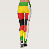 Koel Zimbabwe vlag Mode Leggings (Achterkant)