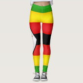 Koel Zimbabwe vlag Mode Leggings (Voorkant)