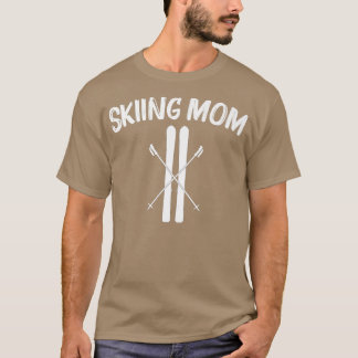 Koel zoeken voor moeder skiën skier snowboard Win T-shirt