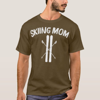 Koel zoeken voor moeder skiën skier snowboard Win T-shirt