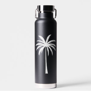 Koel zomervakantie Zonsondergang Strand Palmboom Waterfles
