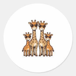 Koel Zonnebril Familie Bril Vintage Gravure T Ronde Sticker