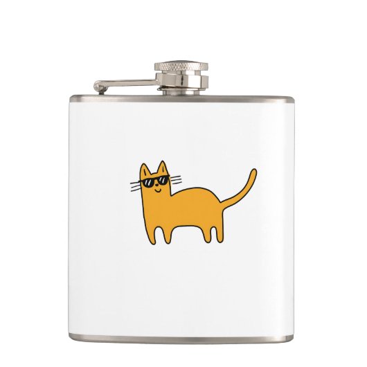 Koel Zonnebril Kat Heupfles (Voorkant)