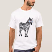 Koel Zonnebrillen Zebra Zookeeper Wilddieren T-shirt (Voorkant)