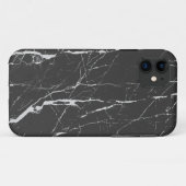 Koel zwart en lichte grijze marmer Case-Mate iPhone case (Achterkant (horizontaal))